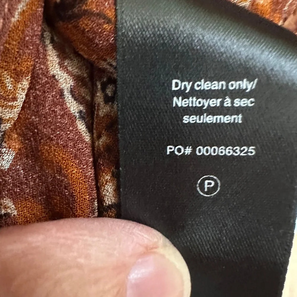 rag and bone Woman's Long Sleeve Antonia Blouse Size XS Brown/Multi gorgeous - Picture 6 of 7